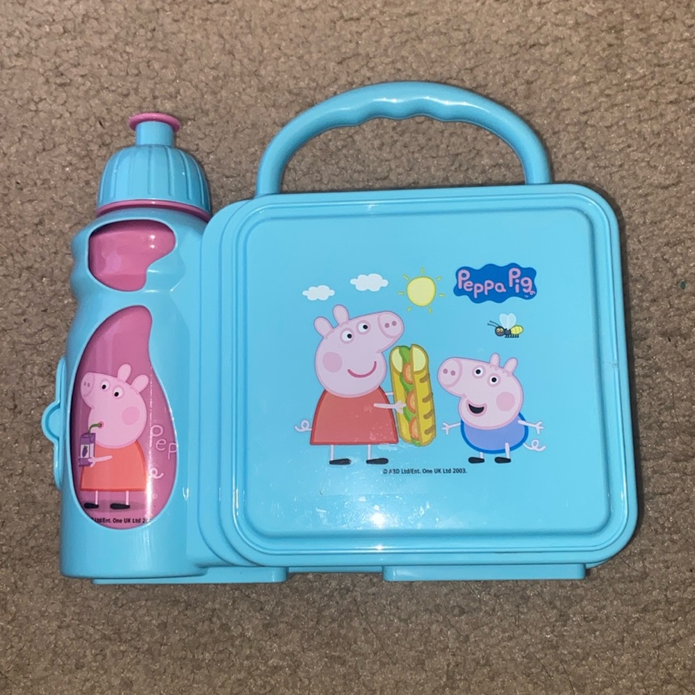 Zak! Peppa🐽Pig Snack N Go Lunchbox With Water Bottle